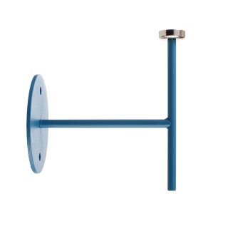 Deko-Light, Mechanisches Systemzubehör, Wandhalter für Magnetleuchte Miram Blau, Aluminiumdruckguss, Blau, Breite: 85 mm, Höhe: 96 mm