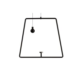 Deko-Light, Mechanisches Systemzubehör, Pendel für Magnetleuchte Miram Schwarz, Aluminiumdruckguss, Schwarz, Breite: 205 mm, Höhe: 185 mm