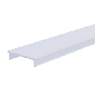 Deko-Light, Profil Abdeckung, Abdeckung P-01-15, PMMA, Satiniert 40% Transmission, Tiefe: 3000 mm, Breite: 19.5 mm, Höhe: 4.4 mm