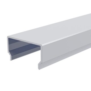 Deko-Light, Profil Abdeckung, Abdeckung H-01-20, Kunststoff, Satiniert 40% Transmission, Tiefe: 2000 mm, Breite: 26 mm, Höhe: 14.4 mm