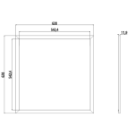 Deko-Light, Einlegepanel, Standard 625x625 mm, 94 W, RGB/3000 K, Weiß, 4000 lm, Spannungskonstant, Eingangsspannung: 24 V/DC, Aluminium, Energieeffizienzklasse: F, IP 40