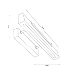 Deko-Light, Wandaufbauleuchte, MADERA, 9 W, 3000 K, Schwarz, 560 lm, Eingangsspannung: 200-240 V/AC, Aluminium, Energieeffizienzklasse: F, IP 20