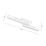 Deko-Light, Deckenaufbauleuchte, MADERA, 15 W, 3000 K, Schwarz, 1120 lm, Eingangsspannung: 100-240 V/AC, Eichenholz/Eisen, Energieeffizienzklasse: F, IP 20