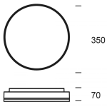 Deko-Light, Decken- und Wandaufbauleuchte, Subra, 29 W, DALI, 3000 K, Weiß, 2900 lm, Eingangsspannung: 220-240 V/AC, Aluminium, Energieeffizienzklasse: F, IP 54