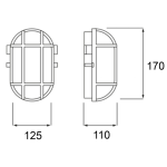 Deko-Light, Decken- und Wandaufbauleuchte, Syrma Oval, 1x max. 42 W E27, Weiß, Eingangsspannung: 220-240 V/AC, Kunststoff, IP 44