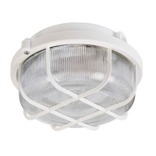 Deko-Light, Decken- und Wandaufbauleuchte, Syrma Rund, 1x max. 100 W E27, Weiß, Eingangsspannung: 220-240 V/AC, Kunststoff, IP 44