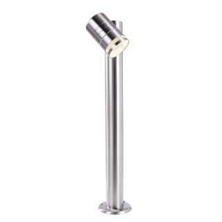 Deko-Light, Pollerleuchte, Zilly II 500 mm, 1x max. 10 W GU10, Silber, Eingangsspannung: 220-240 V/AC, Edelstahl, IP 44