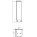 Deko-Light, Energieverteiler, Steckdosenturm Puka Mana 420 mm, 3680 W, Grau, Eingangsspannung: 220-240 V/AC, Aluminiumdruckguss, IP 54