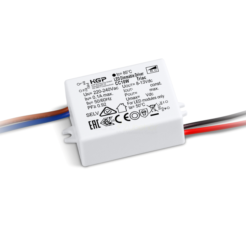 Konstantstrom LED-Treiber 350mA 6.65-9.8 Watt 19-28Vdc
