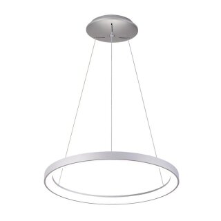 Deko-Light, Pendelleuchte, Merope 600 mm, 42 W, DIM, 3000/4000 K, Silber, 3100 lm, Eingangsspannung: 220-240 V/AC, Aluminium, IP 20