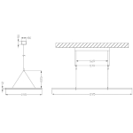 Deko-Light, Pendelleuchte, LED Panel transparent, Eckig, 50 W, DIM, 3000/4000 K, Silber, 6100 lm, Eingangsspannung: 220-240 V/AC, Aluminium, Energieeffizienzklasse: E, IP 40