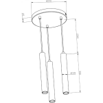 Deko-Light, Pendelleuchte, Slim, 15 W, DIM, 2700 K, Weiß, 1500 lm, Eingangsspannung: 220-240 V/AC, Aluminium, IP 20