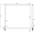 Deko-Light, Tischleuchte, Office Three Standard, Motion, 80 W, DIM, 4000 K, Silber, 10100 lm, Eingangsspannung: 220-240 V/AC, Aluminium, IP 20