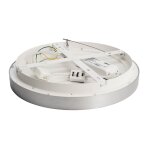 Deko-Light, Deckenaufbauleuchte, Merope 400 mm, 30 W, DIM, 3000/4000 K, Silber, 2100 lm, Eingangsspannung: 220-240 V/AC, Aluminium, IP 20