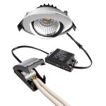 Deko-Light, Deckeneinbauleuchte, Dione, 8,5 W, DIM, 4000 K, Chrom, 800 lm, Eingangsspannung: 220-240 V/AC, Aluminium, Energieeffizienzklasse: E, IP 20