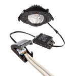 Deko-Light, Deckeneinbauleuchte, Dione IP, 8,5 W, DIM, 2700 K, Schwarz, 750 lm, Eingangsspannung: 220-240 V/AC, Aluminium, Energieeffizienzklasse: E, IP 20