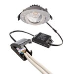 Deko-Light, Deckeneinbauleuchte, Dione IP, 8,5 W, DIM, 3000 K, Silber, 800 lm, Eingangsspannung: 220-240 V/AC, Aluminium, Energieeffizienzklasse: E, IP 20