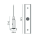 D ONE 1-Phasen Schienensystem Seilabhängungshalter mit 3m Abhängeseil, Graphitschwarz RAL9011 | 720035