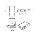 LED zu Kabel Verbinder 3 PIN | CCT Color | COB/SMD | DC3~24V/3.5A | LED Streifenbreite 8mm