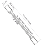 LED zu LED Kabel Verbinder 3 PIN | CCT Color | COB/SMD | DC3~24V/3.5A | LED Streifenbreite 8mm | Kabellänge 150mm