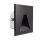 Wandeinbauleuchte, Set Alwaid 2, 4 W, 2700 K, eckig schwarz Winkel, 220-240 V/AC, 50 / 60 Hz, IP 20