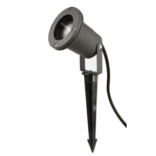 Erdspießstrahler, Spiky, 1x 35 W GU10, Schwarz, 220-240 V/AC, 50 / 60 Hz, IP 65, IP 44