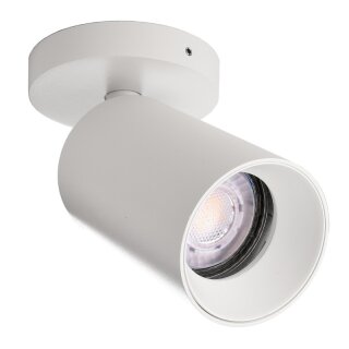 Deko-Light, Deckenaufbauleuchte, Can Tilt rund, 1x 7,5 W GU10, Weiß, Eingangsspannung: 220-240 V/AC, Aluminium, IP 20