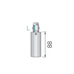 D LINE DALI 3-Phasen Schienensystem Elektrischer Einspeiser Links, Graphitschwarz RAL9011 | 710515