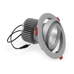 8er SET LED Downlight Kompak Rondo silber Philips 830...