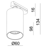 Deko-Light, 3-Phasen-Spot, Can, 1x max. 7,5 W GU10