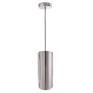 Deko-Light, Pendelleuchte, Barrel, 1x max. 40 W E27, Silber, Eingangsspannung: 220-240 V/AC, Metall, Satiniert, IP 20